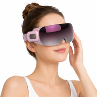 Masseur oculaire chauffant électrique Eveekon avec thérapie par vapeur, massage par tapotement, masque de soin des yeux pour le soulagement du stress et la relaxation