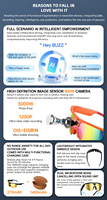 Lunettes Intelligentes IA : Enregistrement Vidéo 2K, Double Caméra, Traduction en Temps Réel, Lecteur de Musique, Réponse aux Appels, Design Lunettes de Soleil, IP66