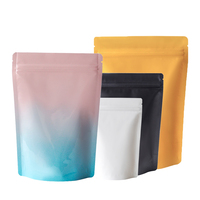 Sachets Doypack personnalisés à fermeture éclair et à encoche de déchirement pour l'emballage de café, thé et snacks, impression de logo personnalisée, directement de l'usine, faible MOQ