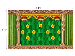Toile de fond numérique multicolore imprimée 5x8 pieds pour festival, bannière décorative personnalisée pour mariage, événement, scène, arrière-plan de photomaton - Product Image 4