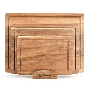 Multipurpose Rectangle Chopping Boards Slate Custom Thick Wooden Blank Block Kitchen Cutting Board