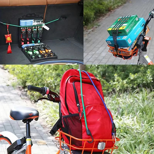 Camping en plein air cordon élastique en caoutchouc tente corde avec crochets pour randonnée voyage bagages reliure ceinture extensible - Product Image 2