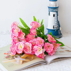 SEASON 9 cabezas arreglo <span class=keywords><strong>de</strong></span> flores <span class=keywords><strong>lilas</strong></span> arbusto <span class=keywords><strong>de</strong></span> flores <span class=keywords><strong>de</strong></span> seda decorativo al por mayor flores y plantas artificiales - Product Image 4