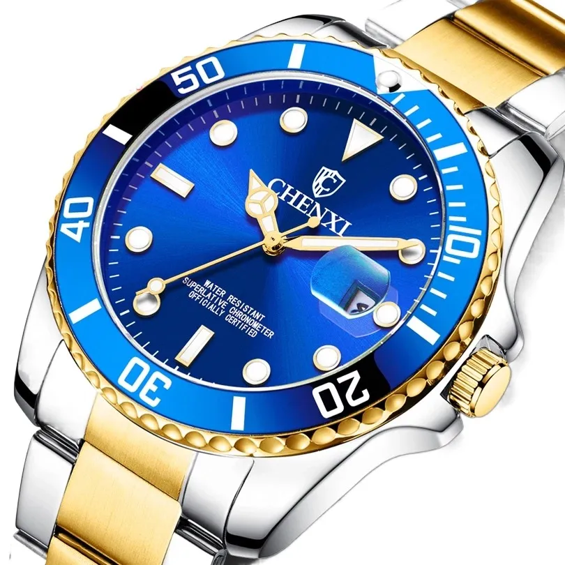 CHENXI Watch 085a New Brand Lovers Watches Men Wrist Luxury Steel Quartz Date Men Women Clock Couple Wristwatches Men Watch