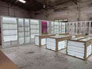 Tùy Chỉnh Cửa Hàng Thiết Kế Nội Thất Trang Trí Khói Cửa Hàng Hiển Thị Trong Màu Đen Kệ Khói Cửa Hàng Đồ Nội Thất - Product Image 4