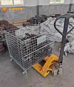 Gấp kẽm Euro tiêu chuẩn bền tiết kiệm không gian dây lưới kim loại <span class=keywords><strong>container</strong></span> - Product Image 6