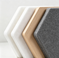 Panneaux acoustiques hexagonaux auto-adhésifs en feutre insonorisant haute densité pour fabricants (vente en gros)