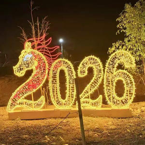 Lumière LED commerciale en forme d'arche de cheval pour centre commercial, <span class=keywords><strong>parc</strong></span> à thème et décoration d'événements de Noël et du <span class=keywords><strong>Nouvel</strong></span> <span class=keywords><strong>An</strong></span> - Product Image 4