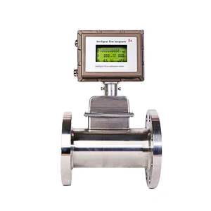 Industriële roestvrijstalen stikstof- en perslucht-gasturbine flowmeter 4-20mA RS485 CO2 pulsuitgang voor aardgas - Product Image 1