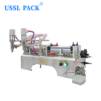 Machine de remplissage pneumatique semi-automatique à double tête LT-G2WY pour la production alimentaire et de boissons (huiles, jus, sauces, eau pure)