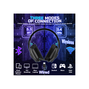 Casque Sans Fil M600 Dual Mode Stéréo Hi-Fi avec Basses, Annulation de Bruit et Faible Latence, Casque Gaming avec Microphone - Product Image 3