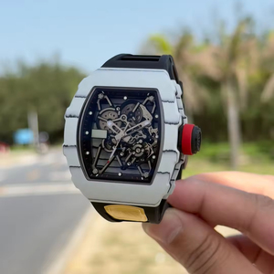 Top Version 35-01 Carbon Fiber Tonneau <b>Watch</b> Movement, Precision Upgrade, Luxury Sports Men's <b>Watch</b> - Product Image 4