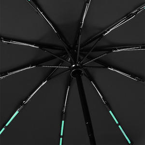 Parapluie publicitaire incassable Compact Portable à grande boucle automatique de haute qualité de 23 pouces pour les cadeaux d'affaires personnalisés - Product Image 4