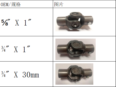 Steering Spare Part Heavy Duty Truck Cross Joint 3-4 inch X1inch & 3-4inch X30mm & 5-8 inch X1inch