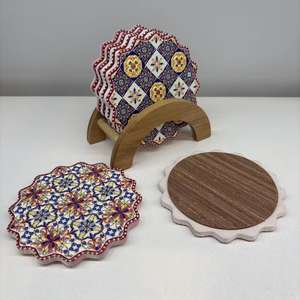 Sous-verres en céramique faits sur mesure en Chine, avec un relief carré, sensation excellente, pour l'isolation thermique et les promotions - Product Image 6