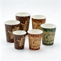 Gobelet en papier kraft jetable de haute qualité, personnalisable, avec couvercle, écologique, à paroi simple, pour boissons gazeuses