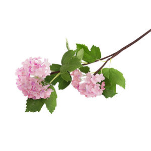 M185-Hortensia blanca de alta calidad, arbusto de flores artificiales, tallos de hortensia, flores de seda de tacto Real - Product Image 2