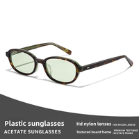 Lunettes de soleil rétro en acétate, protection UV400, anti-lumière bleue, style coréen, pour femmes, en stock