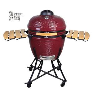 SEB KAMADO 24 pouces professionnel extérieur oeuf et <span class=keywords><strong>barbecue</strong></span> gril blanc céramique charbon de bois Komodo vente en gros - Product Image 5