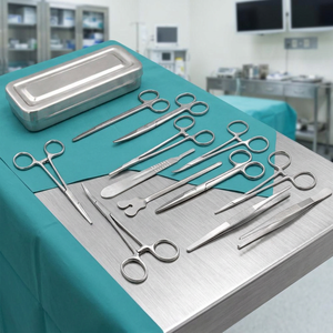 Kit d'instruments chirurgicaux manuels en acier inoxydable avec couvercle, base dentaire, taille et couleur personnalisées, fabrication OEM par ZUOL. - Product Image 2