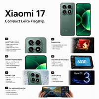 2026 Xiaomi 17 Versi Global Smartphone 5G Kamera Leica Asli Snapdragon 8 Elite Gen 5 Layar OLED 6330mAh