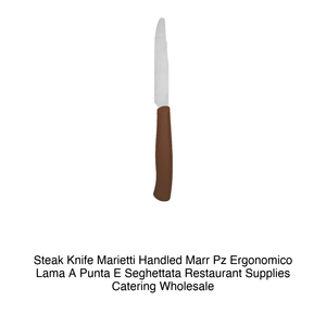 Cuchillo para carne Marietti con mango Marr, juego de 6 piezas, ergonómico, con hoja puntiaguda y dentada - Product Image 2