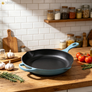 Pentola Antiaderente in Ghisa Smaltata da 27 cm per Cucina Moderna ed Ecologica, Adatta a Fornelli a Gas e a Induzione, Logo Personalizzabile, Produzione in Fabbrica - Product Image 3