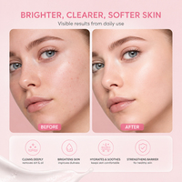 Nettoyant Visage Éclaircissant au Lait d'Ânesse et Niacinamide Marque Blanche – Nettoyage Doux, Adoucit la Peau, Éclaircissant, Nettoyant Visage Simple OEM