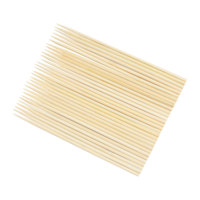 Brochettes rondes en bambou naturel écologiques pour barbecue, 4,0 mm x 18 cm