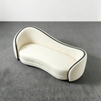 Canapé en tissu incurvé personnalisable directement de l'usine, causeuse moderne irrégulière et courbée pour salon, hôtel, usage commercial, vente en gros