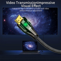 Chapado en oro HDR V2.1 A008 8K 48Gbps Resolución 8K60Hz para HDMI Cable HD 7680*4320 para Monitor PVC Aleación de zinc PVC para HDMI