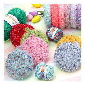 [Misoknit] hilo de cepillo de dientes DIY hilo de tejer Scrubby artesanía ecológica 100% poliéster/40g/60m/espesor 1mm / 10 colores - Product Image 5
