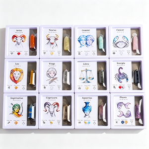 <span class=keywords><strong>Torre</strong></span> de Cristal Natural con los 12 Signos del Zodiaco, Adorno de Escritorio para Yoga, Meditación y Decoración del Hogar, Regalo para Mujeres - Product Image 1