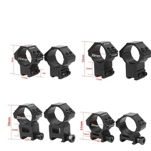 Anillos de Montaje de Aleación de Aluminio de 25.4mm y 30mm, Base de Cola de Golondrina de 11mm y 21mm, Sistema de Anillos de Perfil Alto para Óptica de Caza - Product Image 6