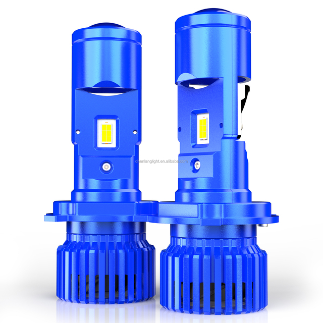 Hot Sale Mini H4 Led Projector Lens 6000Lumen 6000K High Power Projector High Brightness LED Headlights H4 Led Projector