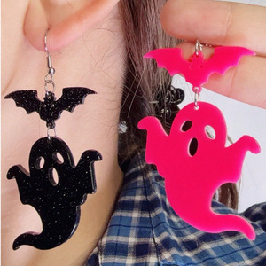 Joyería de estilo punk con diseño de murciélago fantasma de la serie Halloween, estilo europeo y americano, la más vendida en AliExpress - Product Image 2