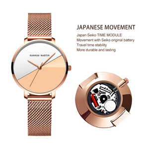 <span class=keywords><strong>Orologio</strong></span> da <span class=keywords><strong>Donna</strong></span> Hannah Martin, Moda Business Semplice, Movimento Giapponese, Impermeabile 3 Bar, OEM ODM - Product Image 6
