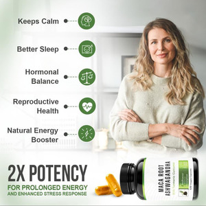 มาคา รูท อัชวาแคนธา ขมิ้นชัน เคอร์คูมิน ซอฟต์เจล สำหรับเพิ่มพลังงาน ความทนทาน บรรเทาความเครียด และช่วยลดการอักเสบตามธรรมชาติ - Product Image 3