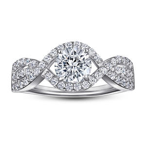 ชุดเครื่องประดับเงิน S925ชุดเครื่องประดับแฟชั่นแบบเรียบง่ายชุดสร้อยคอต่างหูแหวนเพทายสำหรับเจ้าสาวดีไซน์หรูหราสำหรับผู้หญิง - Product Image 2