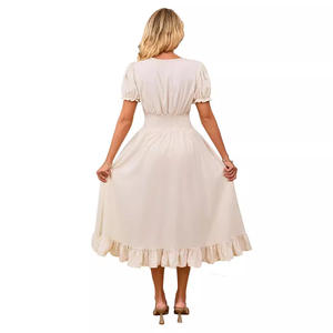 Vestido Medieval de Verano Estilo Renacentista Francés para Cosplay, Cuello Cuadrado, Manga Corta, Tejido Lavable, Talla Única, para Venta Transfronteriza en Amazon - Product Image 4