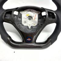 Volant sport en fibre de carbone forgée, adapté aux accessoires de voiture E82 E87 E90 E92 E93 M3