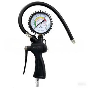 Manomètre mécanique de haute précision avec grand cadran et tuyau flexible pour voitures, motos et SUV - Product Image 2