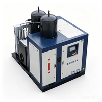 Compresseur d'air à vis 37KW PM VSD 16 bars, refroidi par eau, unité intégrée pour découpe laser fibre haute puissance, atelier de fabrication métallique