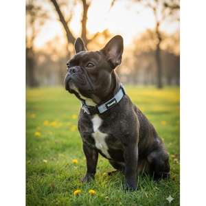 Collier en nylon de style simple pour chiens de race moyenne, harnais pour chien à motif uni - Product Image 6