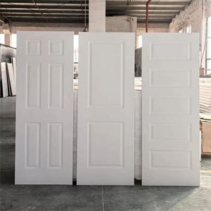 30*80サイズソリッドコアホワイトプライムインテリア木製シングルシェーカープレハングドア - Product Image 1