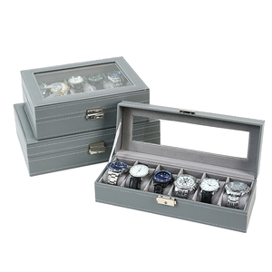 Boîte de rangement pour montres en cuir sur mesure, boîte de présentation pour montres-bracelets, étui à montres détachable, boîte de présentation pour montres-bracelets - Product Image 1