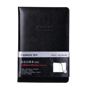 COMIX Ensemble de bureau en cuir personnalisé avec logo, carnet 25K, coffret cadeau, <span class=keywords><strong>livres</strong></span> de conférence, agenda de bureau - Product Image 1