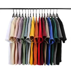 Camiseta de Manga Corta con Cuello Redondo y Hombros Caídos, 280 g/m², 100% Algodón, Corte Holgado, Estilo Urbano, con Logotipo Personalizado - Product Image 1