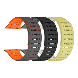 สายอะไหล่ซิลิโคนสำหรับ iWatch Series 9 8 7 6 5 4 SE 3 <span class=keywords><strong>2</strong></span> 1 - Product Image 6