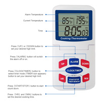 Termometer Daging Digital Multifungsi Pengukur Suhu Digital untuk Memasak